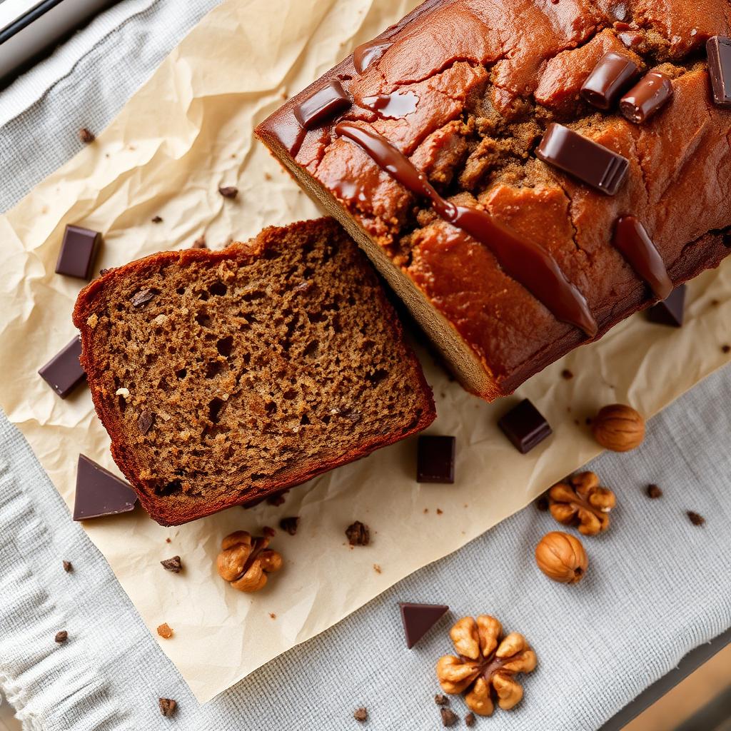 Brown Butter Banana Bread with Dark Chocolate