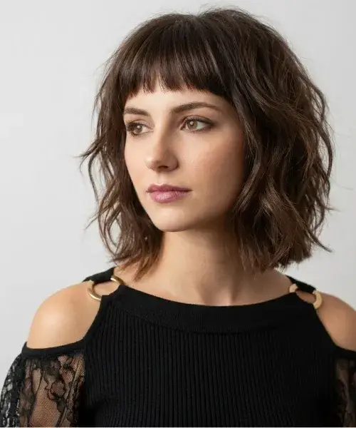 blunt-shag-with-baby-bangs